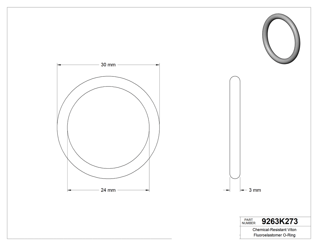 Technical drawing - 9263K273